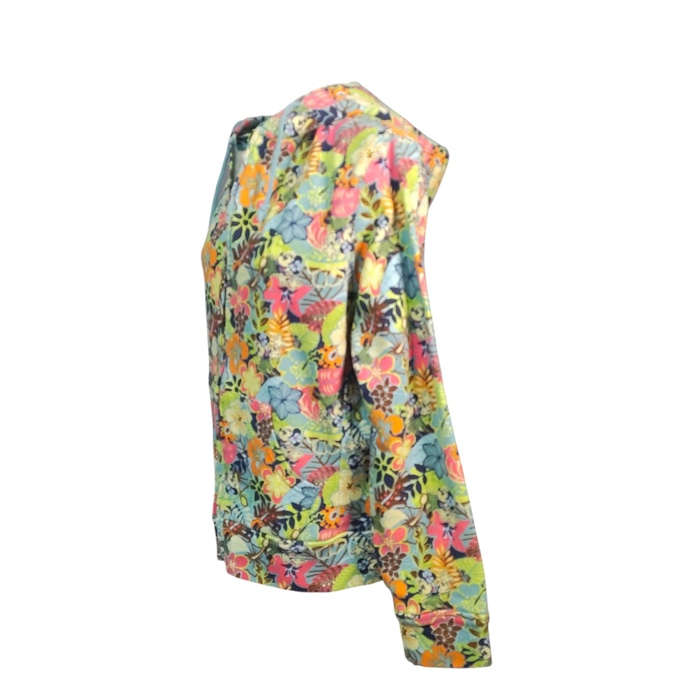 Disney World Minnie Mouse Tropical Full Hawaiian Maximalist Hula Zip Hoodie XL - Picture 3 of 11